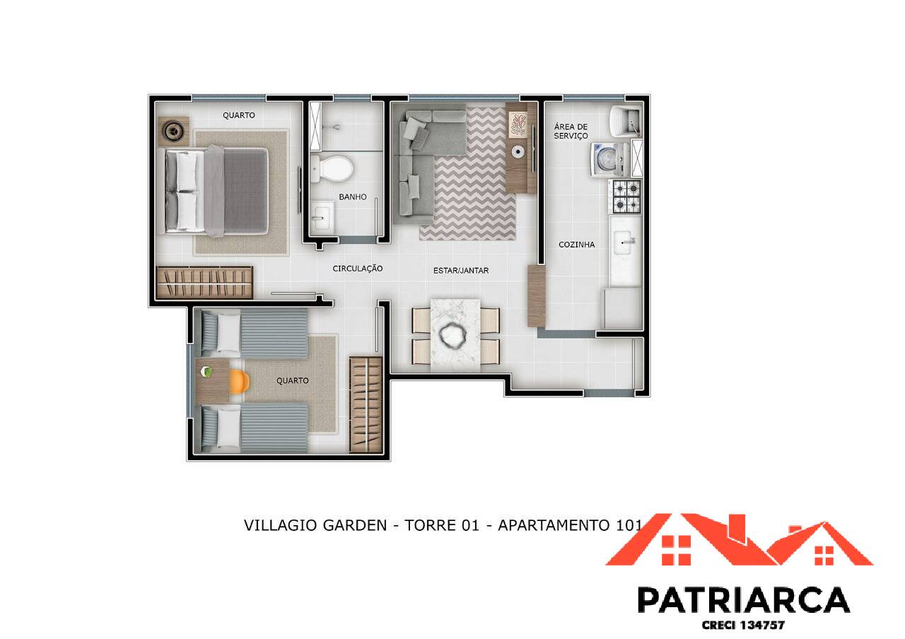 Apartamento à venda com 2 quartos, 43m² - Foto 11