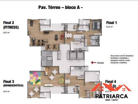 Apartamento à venda com 2 quartos, 55m² - Foto 19