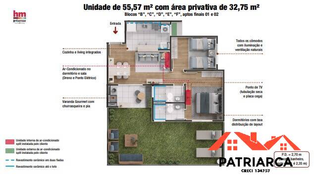 Apartamento à venda com 2 quartos, 55m² - Foto 21