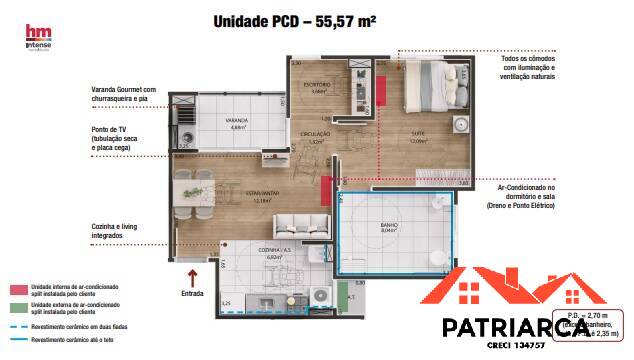 Apartamento à venda com 2 quartos, 55m² - Foto 18