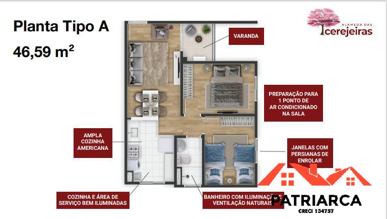 Apartamento à venda, 46m² - Foto 15