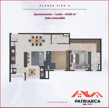 Apartamento à venda com 2 quartos, 67m² - Foto 14