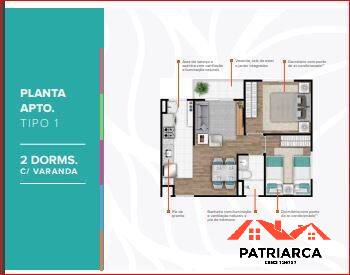 Apartamento à venda com 2 quartos, 43m² - Foto 12