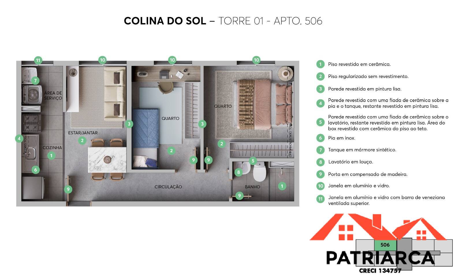 Apartamento à venda com 2 quartos, 39m² - Foto 6