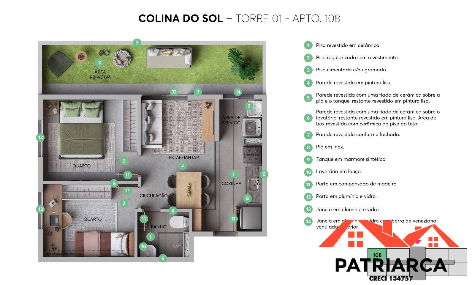 Apartamento à venda com 2 quartos, 39m² - Foto 7